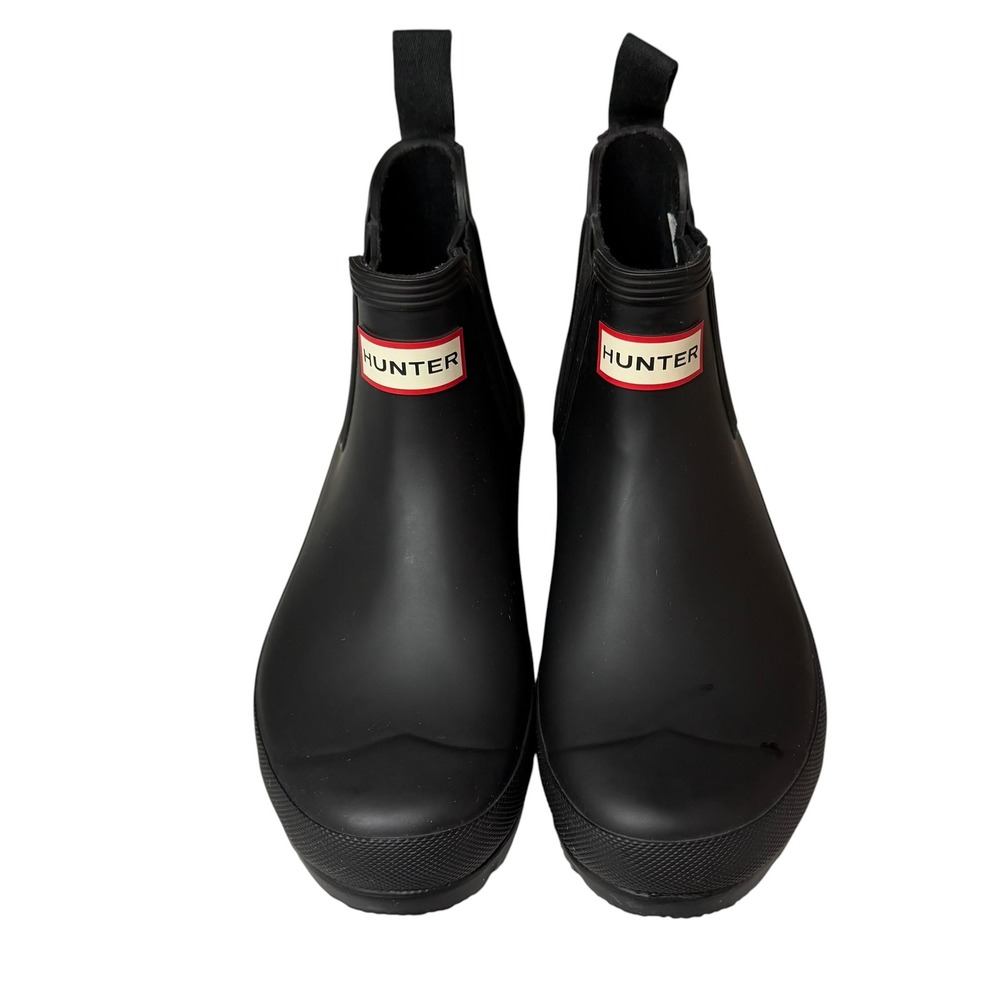 Hunter Original Chelsea Rain Boots Black Matte WFS2000RMA US 6 EU 37 UK 4